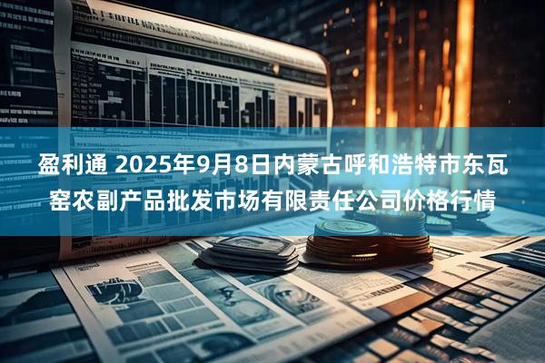 盈利通 2025年9月8日内蒙古呼和浩特市东瓦窑农副产品批发市场有限责任公司价格行情